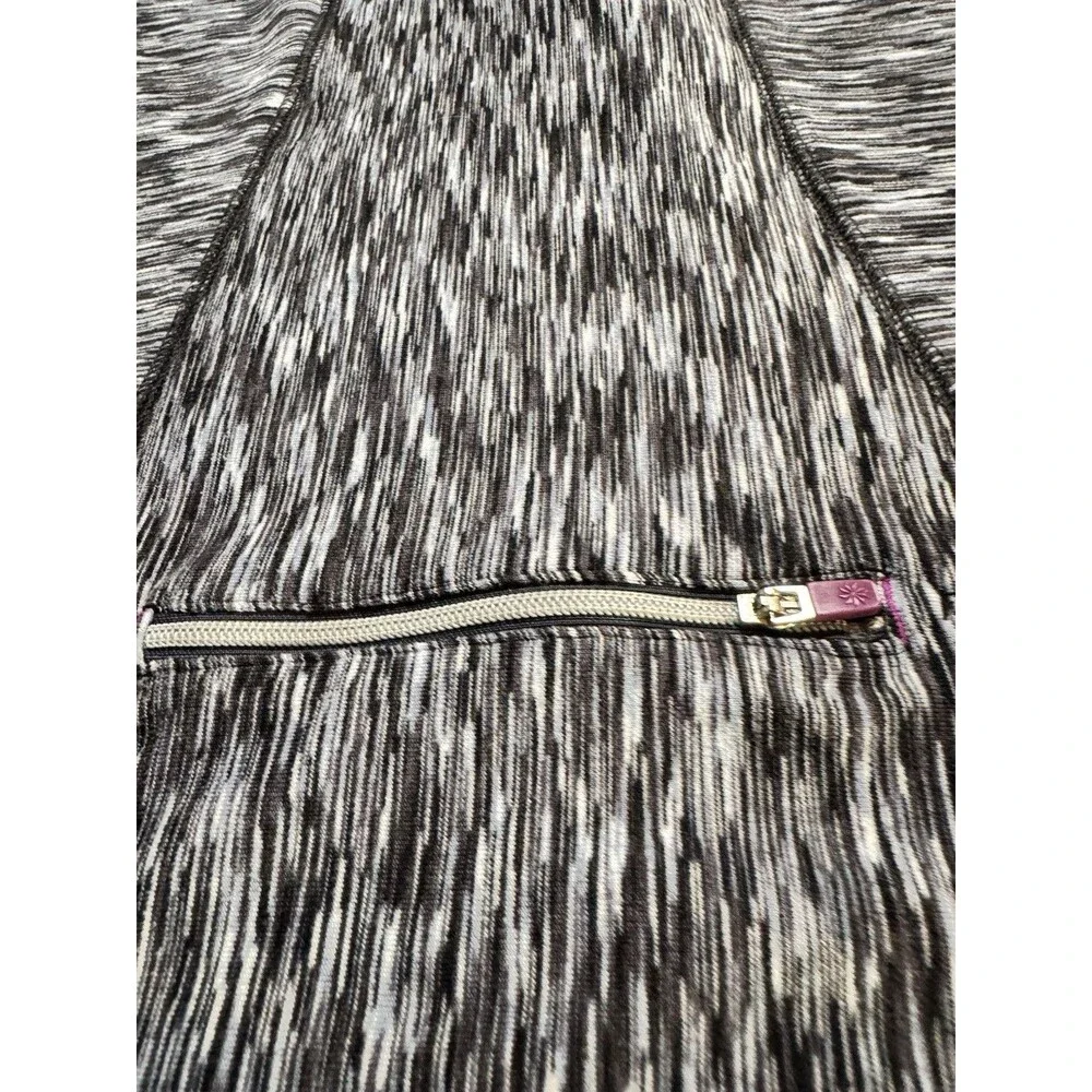 Athleta Top Womens Medium Grey Purple 1/4 Zip Long Sleeve Running Yoga Casual - Picture 4 of 10